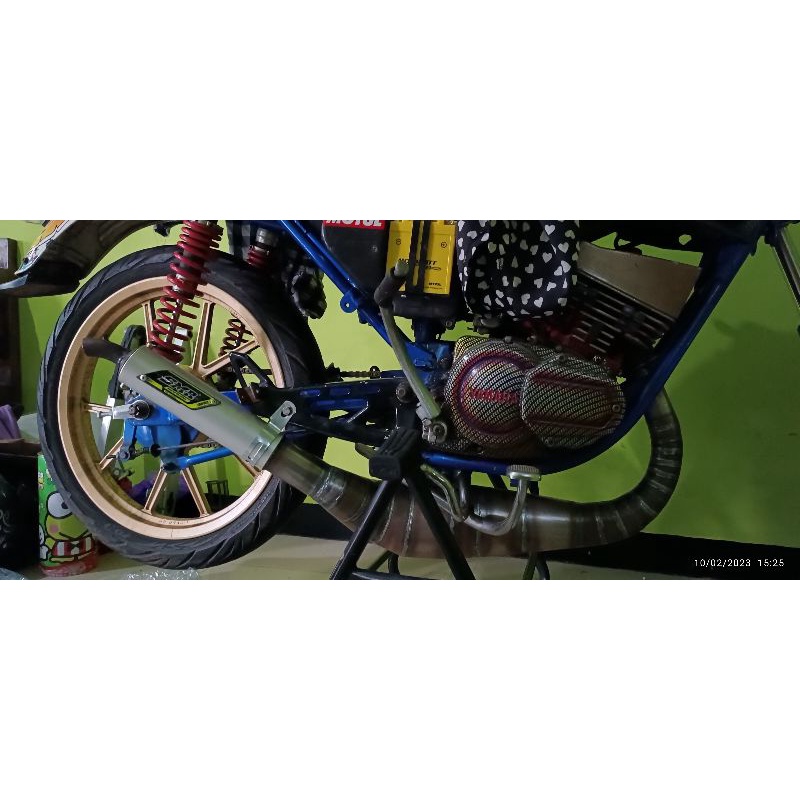 Knalpot Rxking Rxs Rxk Yt Kolong Kobra Super Pro Smr Plat Silincer Alumunium Atas Bawah Bertenaga