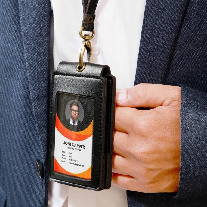 

Terbaru !!! Name Tag Holder 2 Sisi Dengan Magnet - Id Tag Holder Kerja