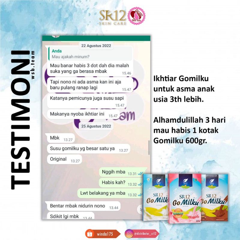 

Go Milkku Sr12/ Susu Kambing Etawa/ Sr12