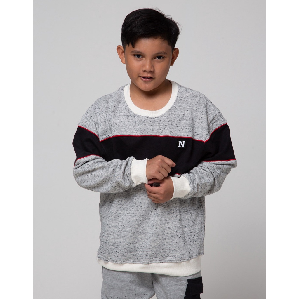 Nevada Sweater Melange Oversized Rubber Anak Laki-Laki 116757422