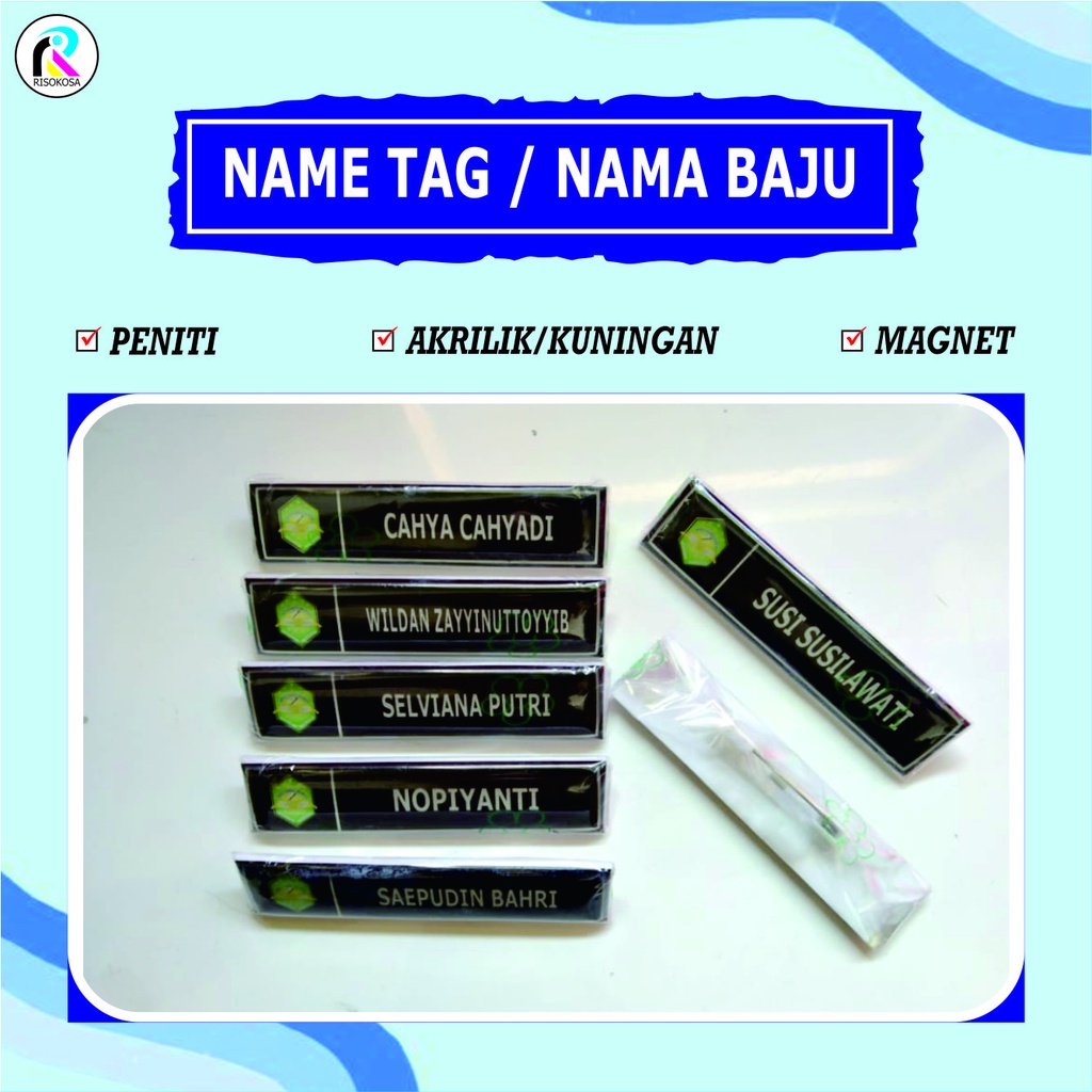 

NAMA BAJU | NAME TAG