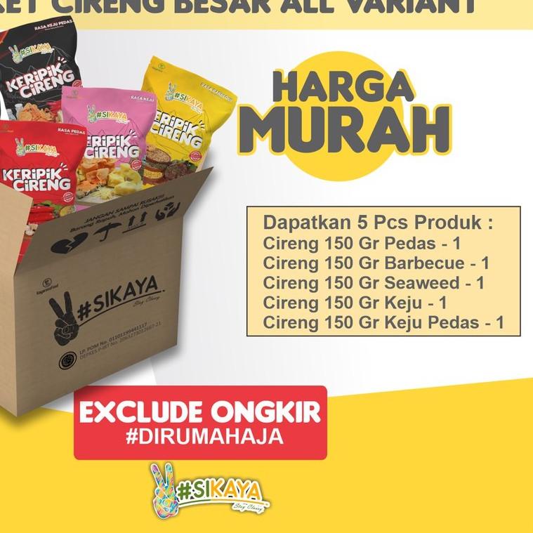 

♦ Paket Keripik Cireng Besar All Variant (135 Gram)-Sikaya ☋