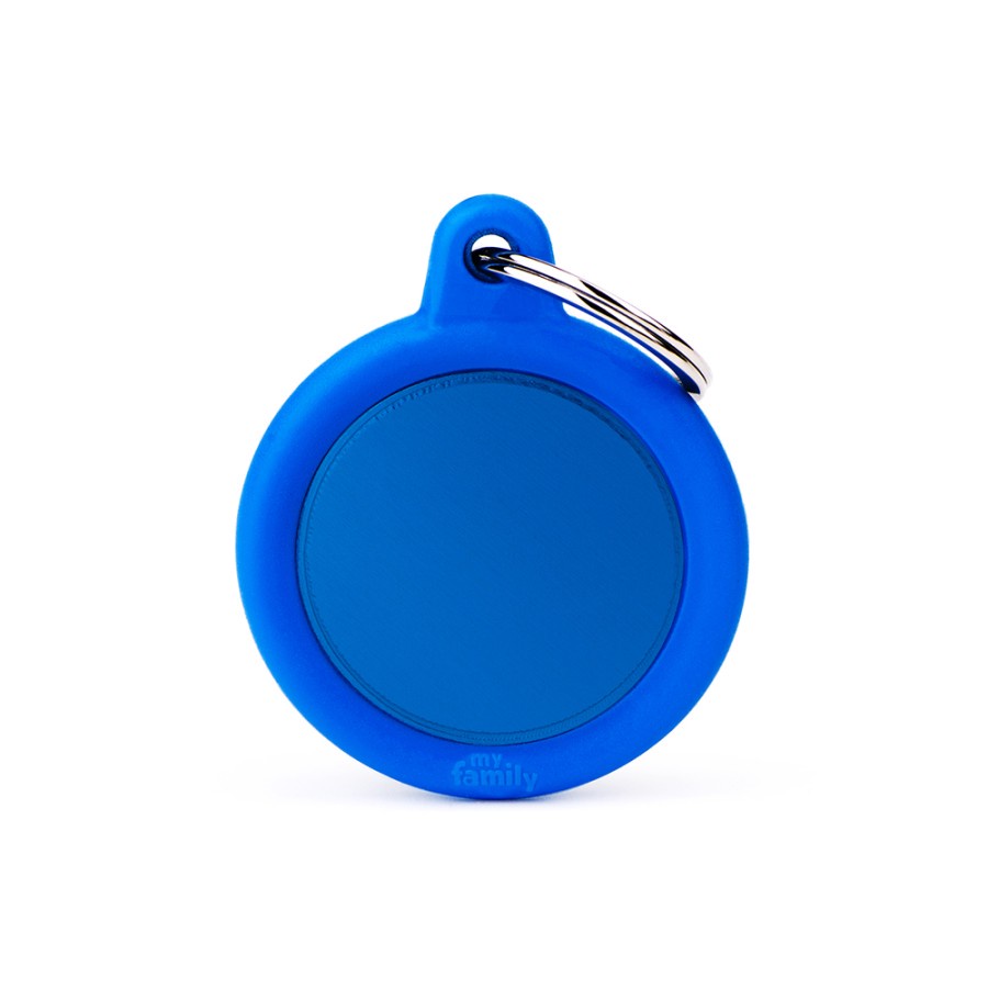 MyFamily ID Tag - Circle with Rubber Customize