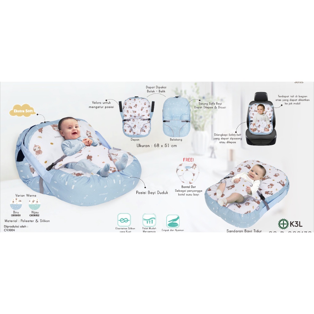 OMILAND SOFA BAYI MULTIFUNGSI SLOTH + BANTAL DOT OB561512