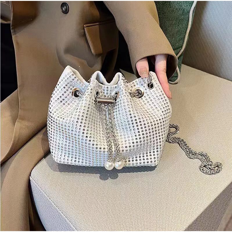 TASHAPPY  ELJ 4161 Tas SELEMPANG Wanita Serut Fashion Cantik Tali Rantai model korea supplier tas import  EL 4161