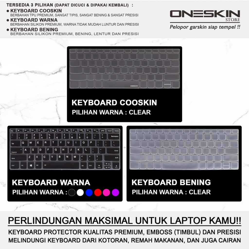 Garskin Sticker Laptop Pelindung Screen Keyboard Protector Lenovo ThinkPad L13 Yoga Gen 3 G3 Gambar Full Body Silikon Tpu Bening Glossy Doff Blueray