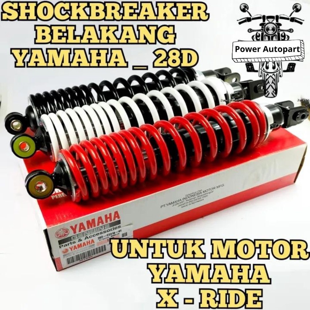 SHOCKBREAKER SHOCK BELAKANG MOTOR X RIDE 115, X RIDE 125 KUALITAS ASLI ORIGINAL - 2BU