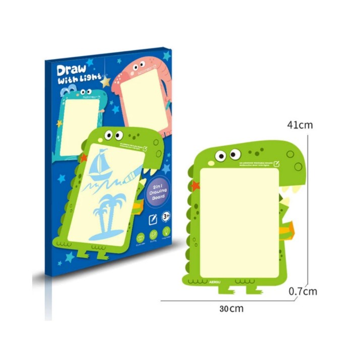 

Draw with light pad Papan Tulis glow in the dark drawing board magic