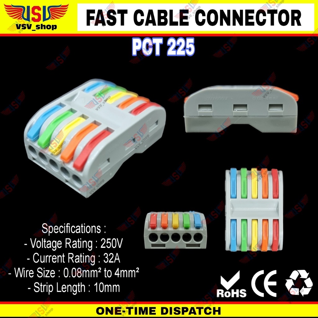 Terminal Konektor Kabel Sambung Cabang Quick Cable Connector 5to5 WARNA