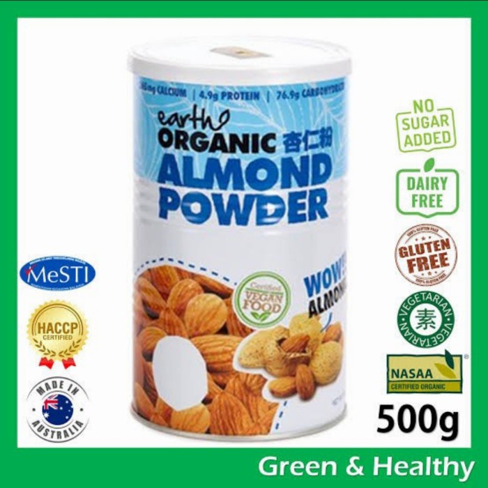 

Earth Organic Almond Powder susu almond organic vegan milk chocolate