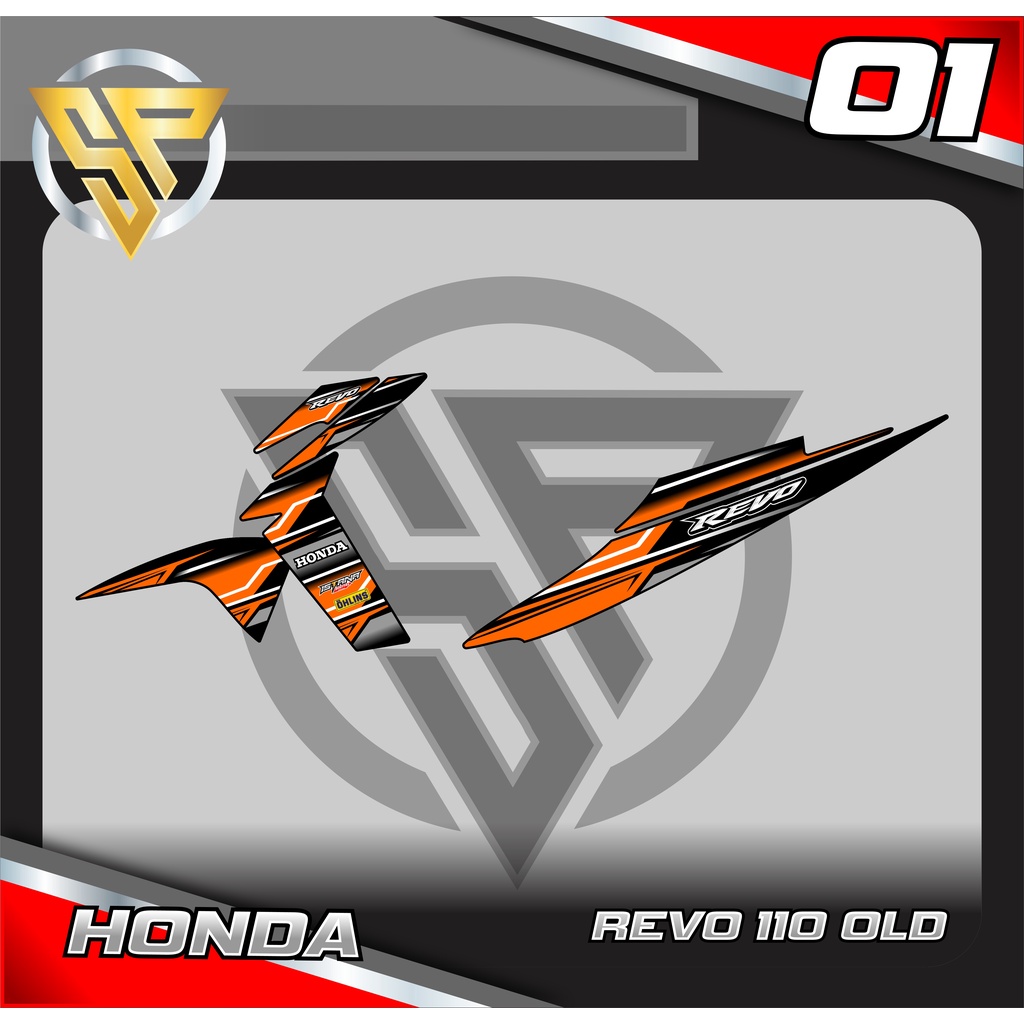 STRIPING REVO 110 OLD - STRIPING REVO 110 OLD VARIASI ABSTRAK