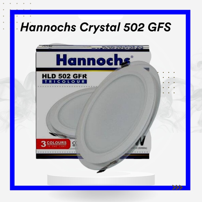 (:(:(:(] Lampu Downlight ceiling Tricolor Hannochs 5 12 20watt HLD 502 GFR