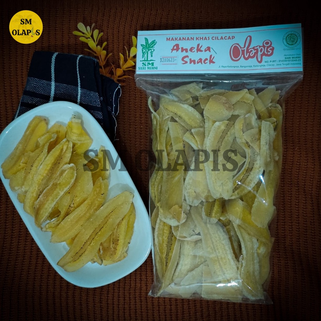 

KERIPIK PISANG KEPOK OLEH OLEH CILACAP SARI MURNI OLAPIS