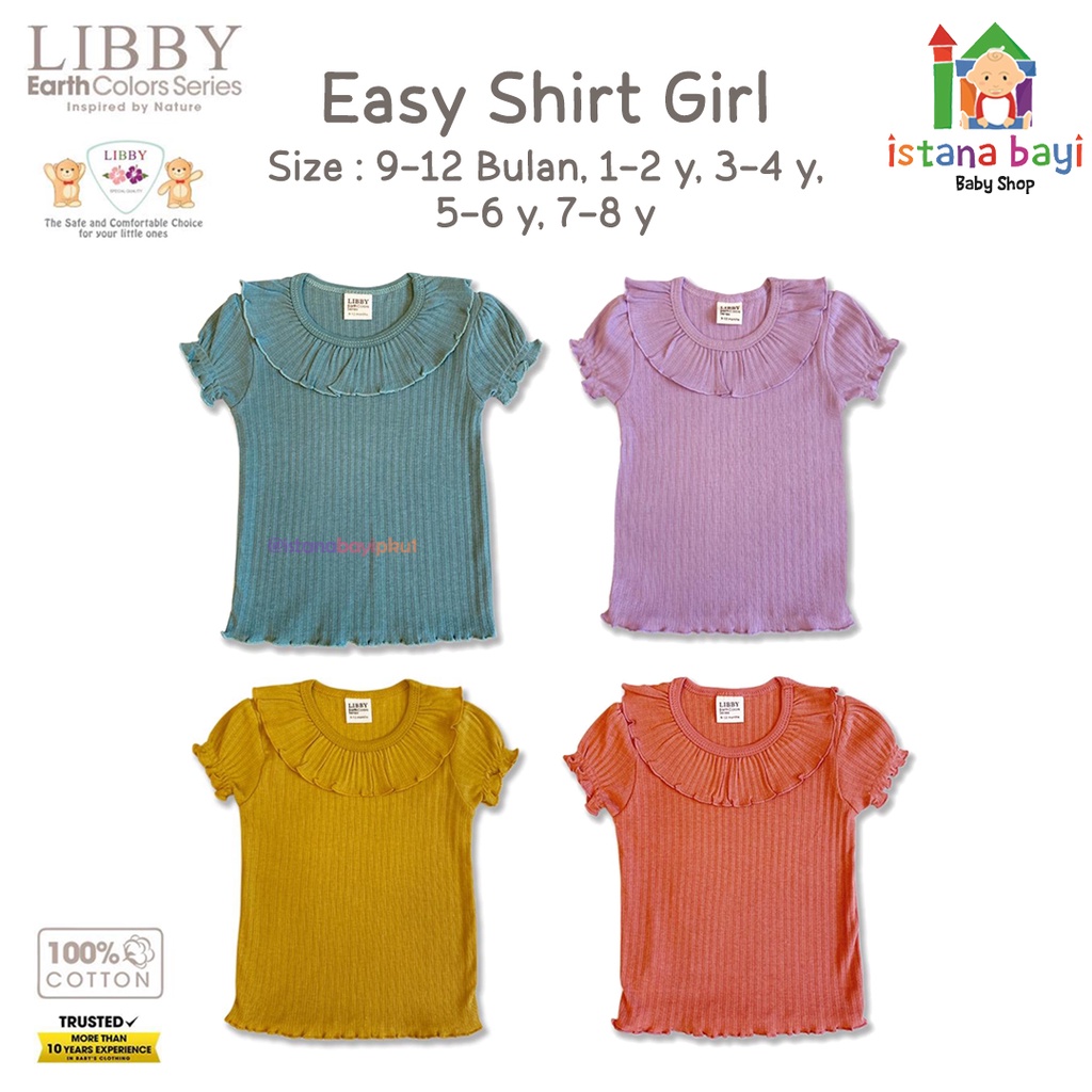 Libby Easy Tshirt Girl - Atasan Anak / Baju Anak 1 Pcs