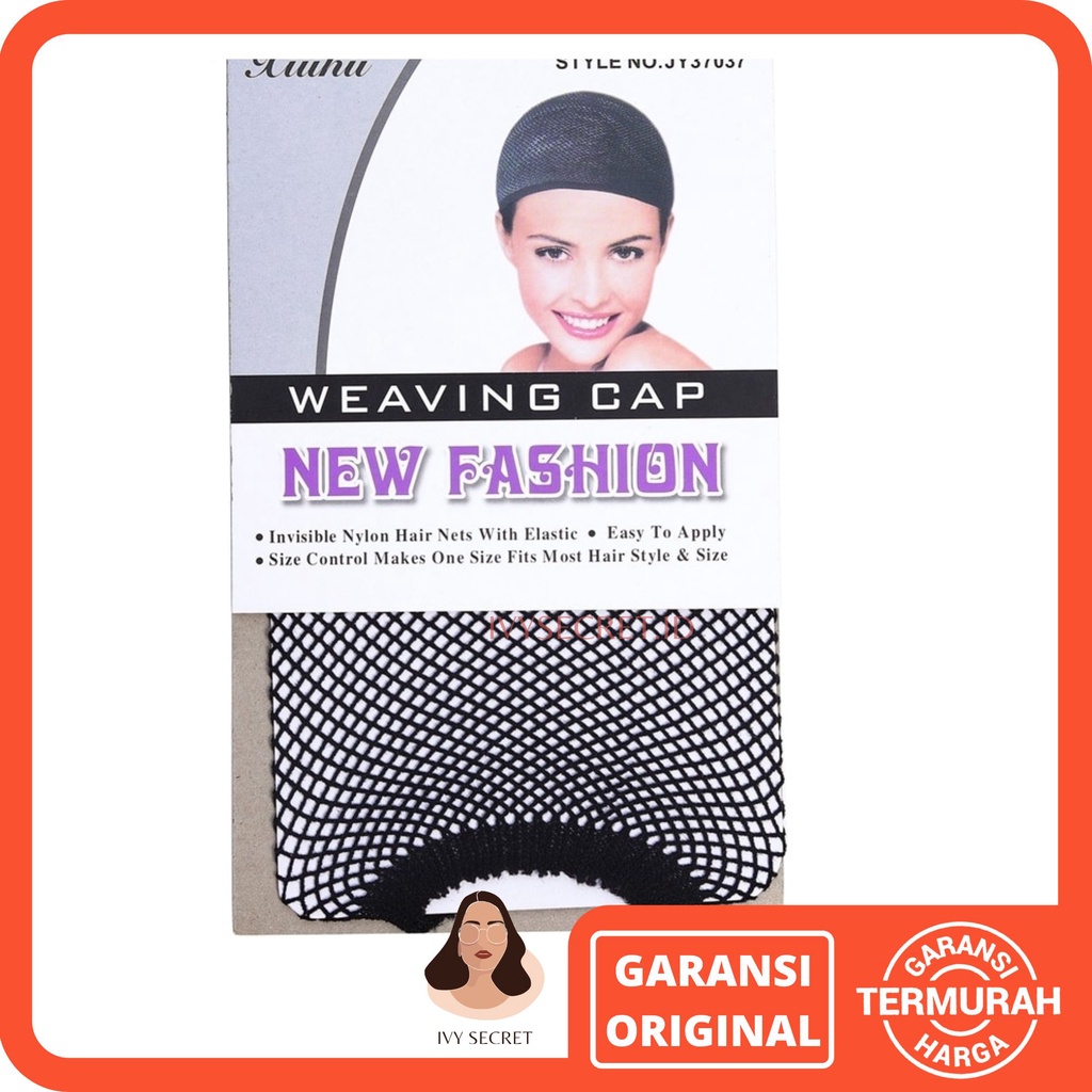 Xiuhu Wig Cap Hair Wig Net Weaving Cap Hairnet Jaring Rambut Palsu Hair Net