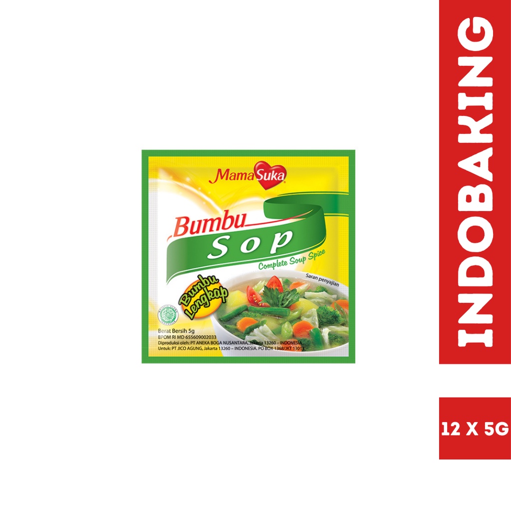 

Mamasuka Bumbu Kuah Sop Renceng isi 12 sachet 5g