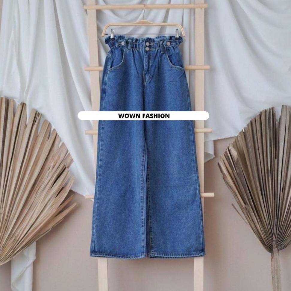 TERLARIS TERZA KULOT JEANS KANCING 2 // CELANA KULOT JEANS WANITA