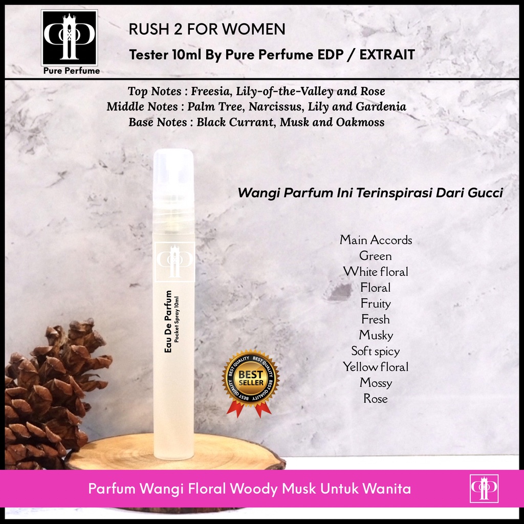 Tester 10ml Rush 2 [GC] For Women By Pure Perfume