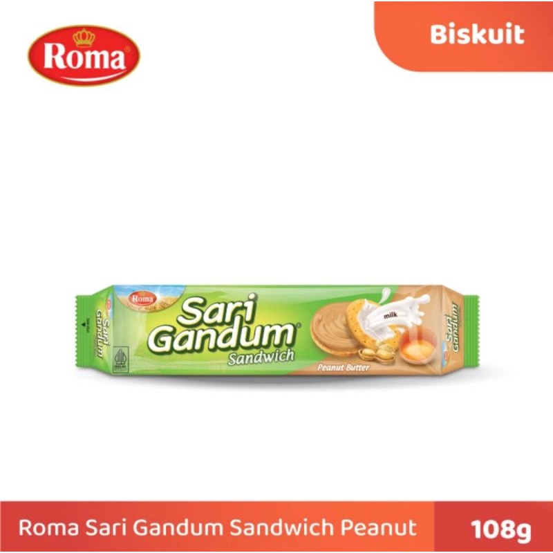 

Roma Sari Gandum Peanut Butter 108 gr