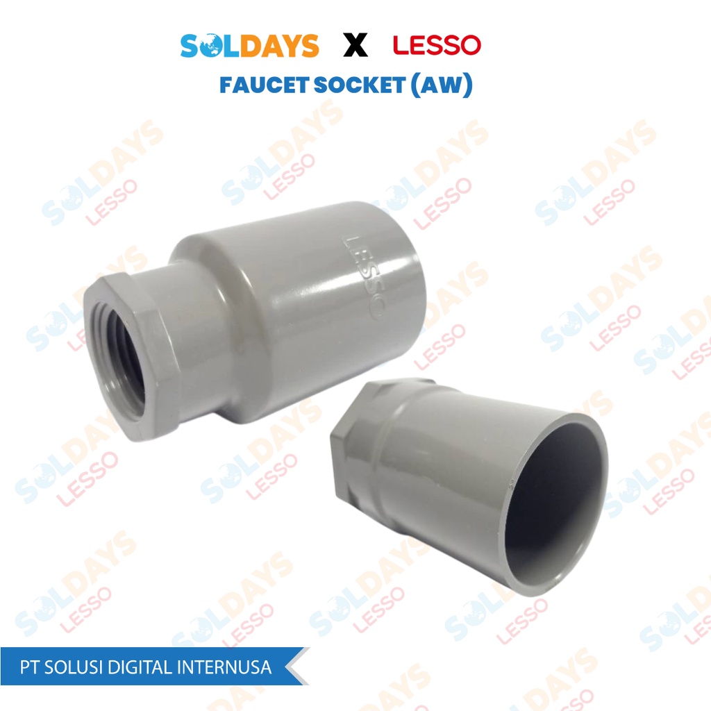 Lesso Faucet Socket ( AW ) 3/4&quot; x 1/2&quot; / Faucet Socket 3/4&quot; x 1/2 inch (AW)