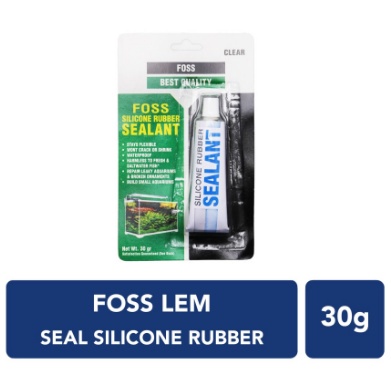 FOSS Sealant 30 gr / Lem Kaca Bening Foss / Lem Aquarium Bening