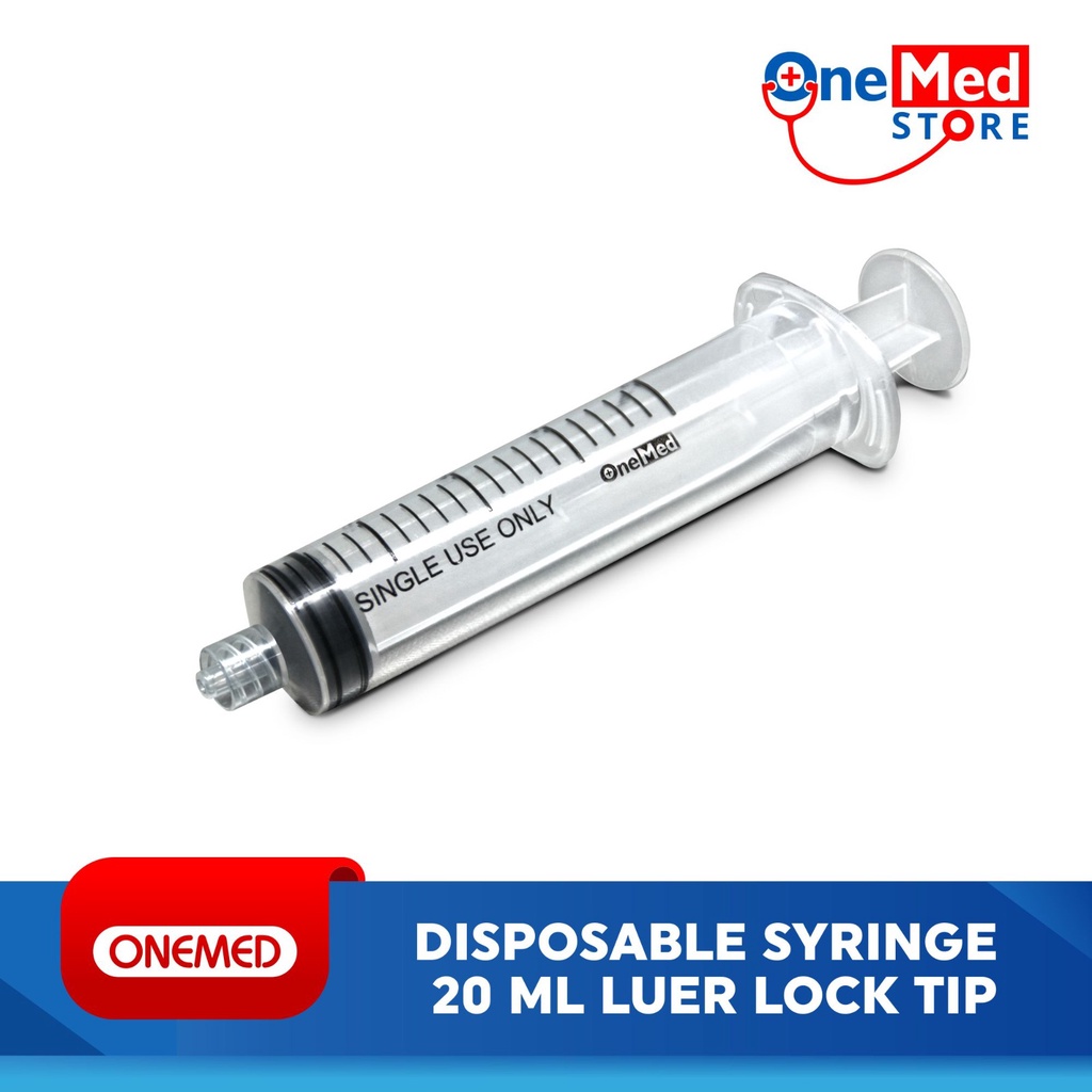Syringe 20cc Luer Lock - Lubang Tengah Onemed pcs OJ2