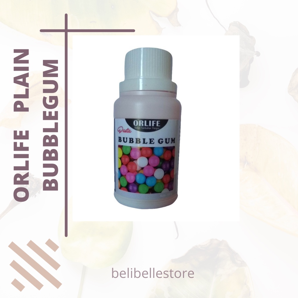 

Pasta Rasa Plain Bubblegum Atau Permen Karet Bening Orlife 100 Gram