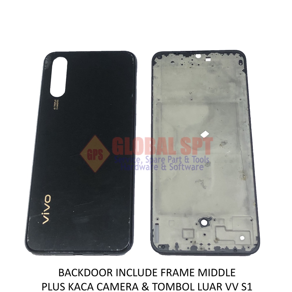 BACKDOOR VIVO S1 INCLUDE FRAME MIDDLE / BACK COVER / TUTUP BELAKANG