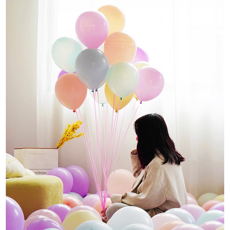 (/ 12 PCS )  Balon LATEX DOFF  Doff Pastel  /  Balon Ulang Tahun Warna Pastel / Balon Chrome Dekorasi Murah / Balon Macaron / Balon Ulang Tahun