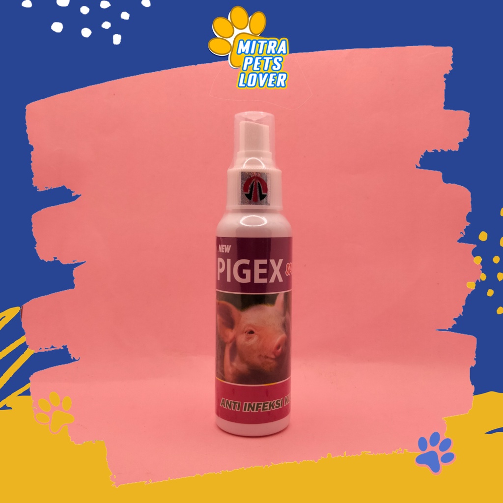 OBAT SCABIES KUDIX BABI - PIGEX SPRAY 125 ML - MENGATASI SCABIES KUDIX EXEEM EKSIM GATAL GATAL KORENG PADA BABI PIG - AMPUH MANJUR - BERKUALITAS MURAH ORIGINAL ASLI TAMASINDO OBAT KESEHATAN &amp;  VITAMIN TERNAK HEWAN  MITRAPETLOVER
