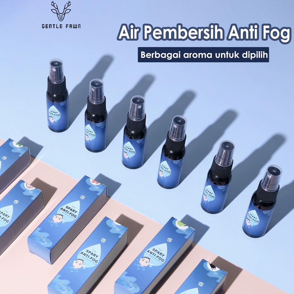 Gentle Fawn Spray Pembersih Lensa Anti Fog Anti Embun Berbagai Aroma Lens Cleaner Anti Kabut Serbaguna 30ml Kacamata/Cermin/Kamera/Komputer/Notebook/Helm dll.-1
