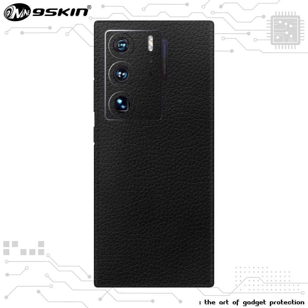 9Skin Premium Skin ZTE Axon 40 Ultra - 3M Leather/Wood Texture