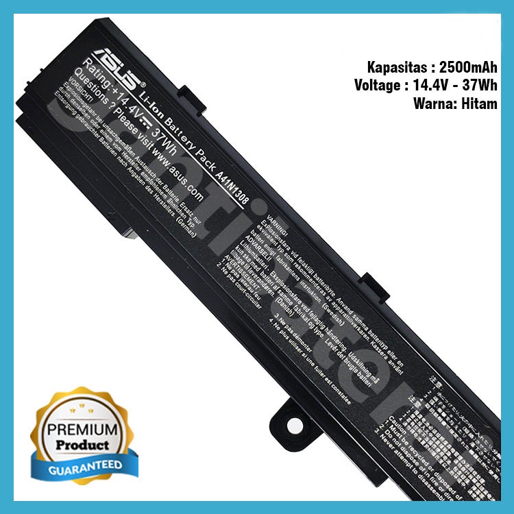 Baterai Asus X451 X451C X451CA X451M X451MA X551 X551C X551CA X551MA D550 D550MA A41N1308