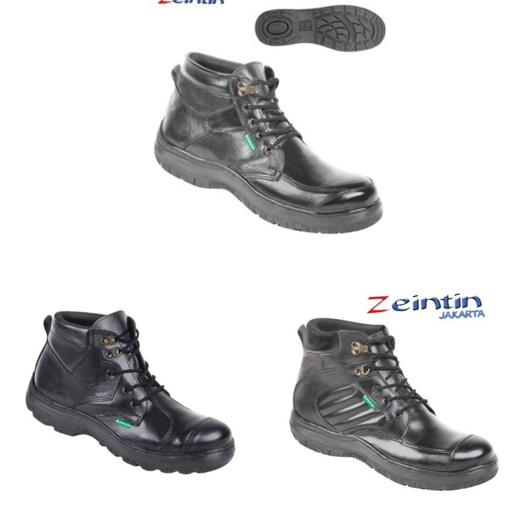 Cod Sepatu Safety Pria Zeintin Promo SD 7611 SD 7612 SD 7613 Sepatu Kulit Pdh Pdl Formal