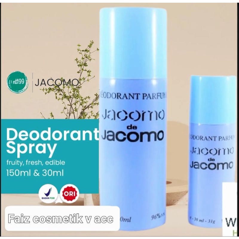 Deodoran Spray Jacomo 150ml [BPOM] TOP &amp; JOS AROMANYA