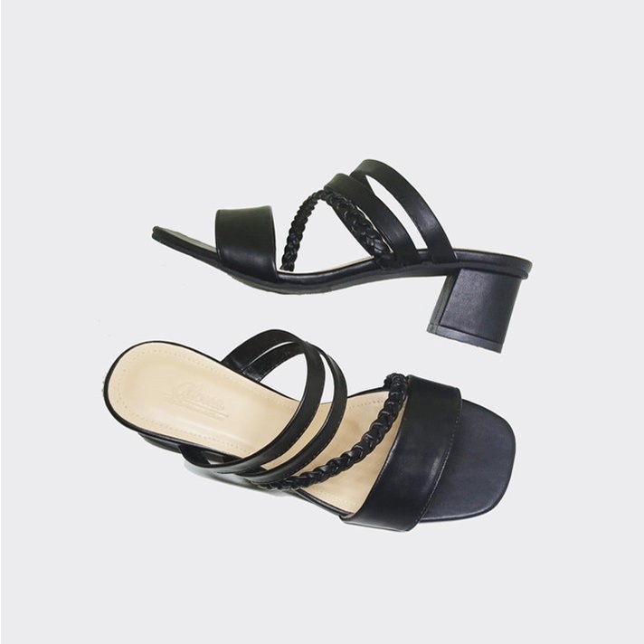 LENORA TRECIA X ZAGIB | Sandal Wanita Ukuran Jumbo 40-45 Heels Tali Big Size France