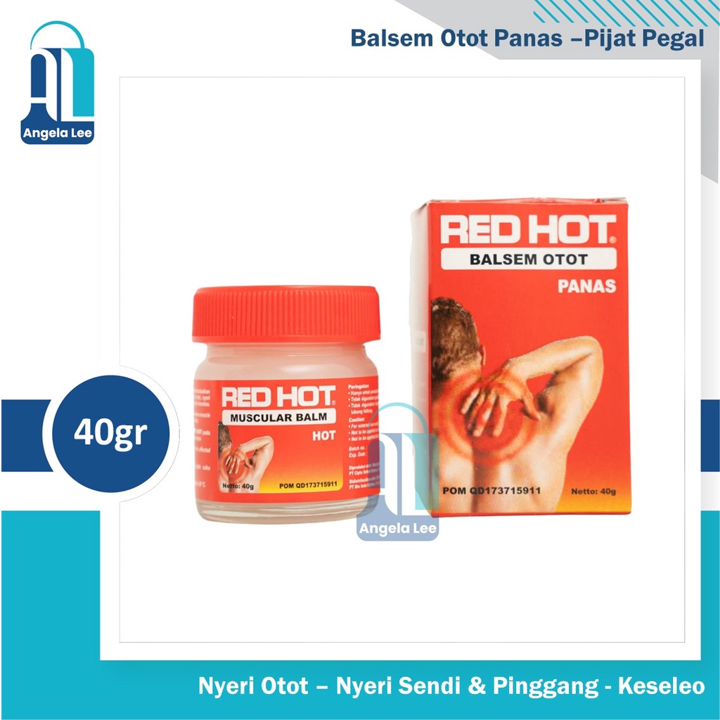 RED HOT Balsem Otot Panas Pijat Pegal Nyeri Pinggang Sendi Otot 40gr