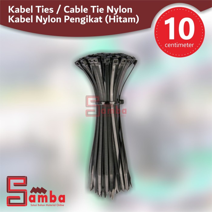 

paling diminati] KABEL TIES HITAM / CABLE TIE NYLON / KABEL PENGIKAT NYLON (HITAM)