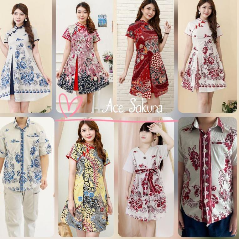STOK TERBATAS DRESS BATIK AIMEI CANTIK TERUSAN KERJA KANTOR 045 WANITA MURAH BAJU COUPLE ANAK CEWEK 