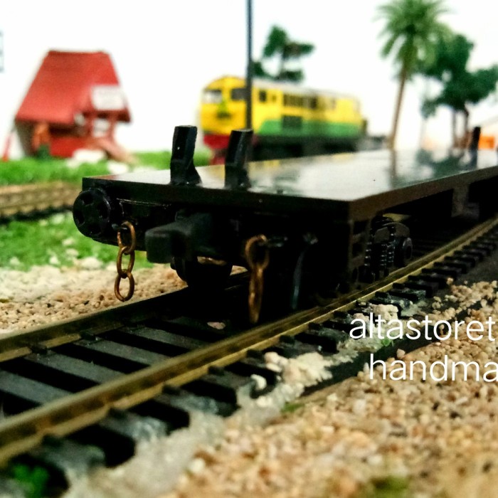 Miniku Miniatur Kereta Gerbong Datar