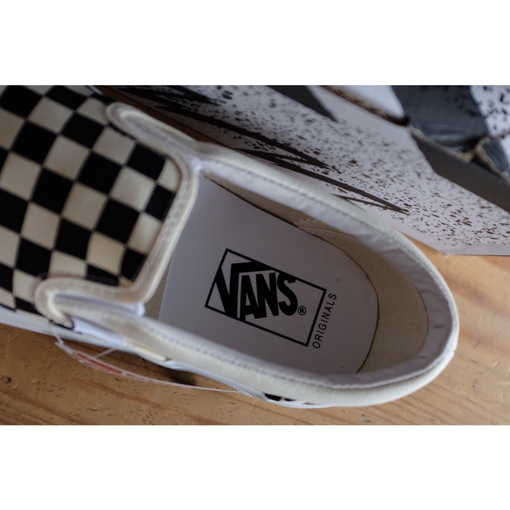 Vans Original Slip On OG Lx Checkerboard Black White