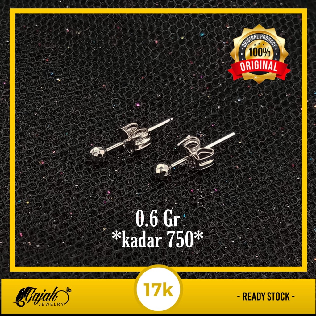 Anting Emas 17k - 0.6 Gr Kadar 750 - 4325