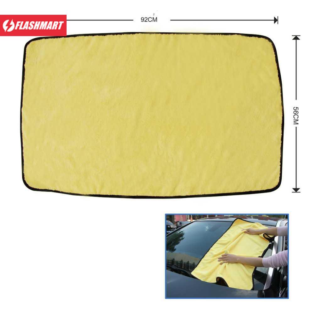 Flashmart Tirol Handuk Microfiber Lap Pengering Mobil XL 92 x 56 cm - T224
