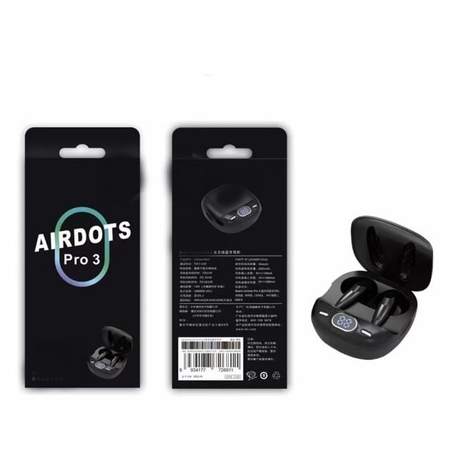 Headset Bluetooth Airdots Pro 3 LED TWS Wireless Pro 3 LED