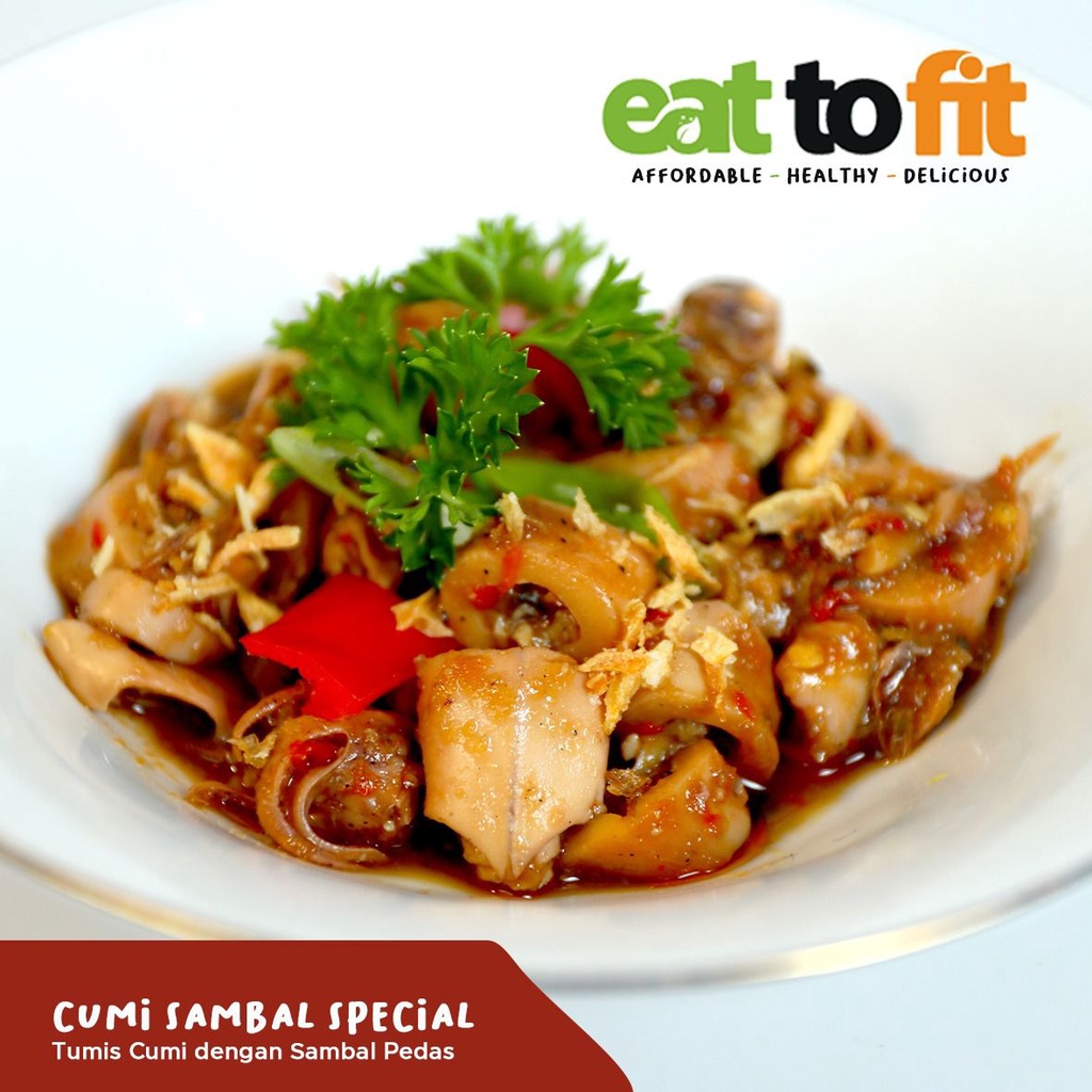 FROZEN FOOD MAKANAN SEHAT KELUARGA EAT TO FIT CUMI SAMBAL SPESIAL - 100 gr