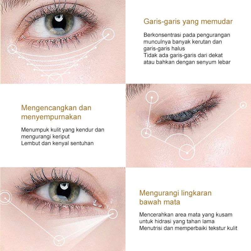 Mata panda Eye serum Krim mata Penghilang kantung mata 40g Serum mata panda dan kantung mata / Memudarkan garis-garis halus / Melawan penuaan / Eye Treatment pelembab