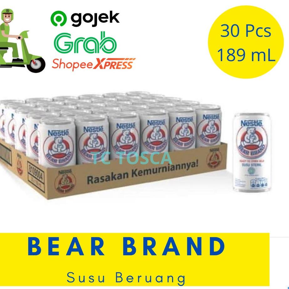 

Paling dicari Susu Beruang | Susu Bear Brand | Bear Brand 189 ML 1 Karton Isi 30 Pcs