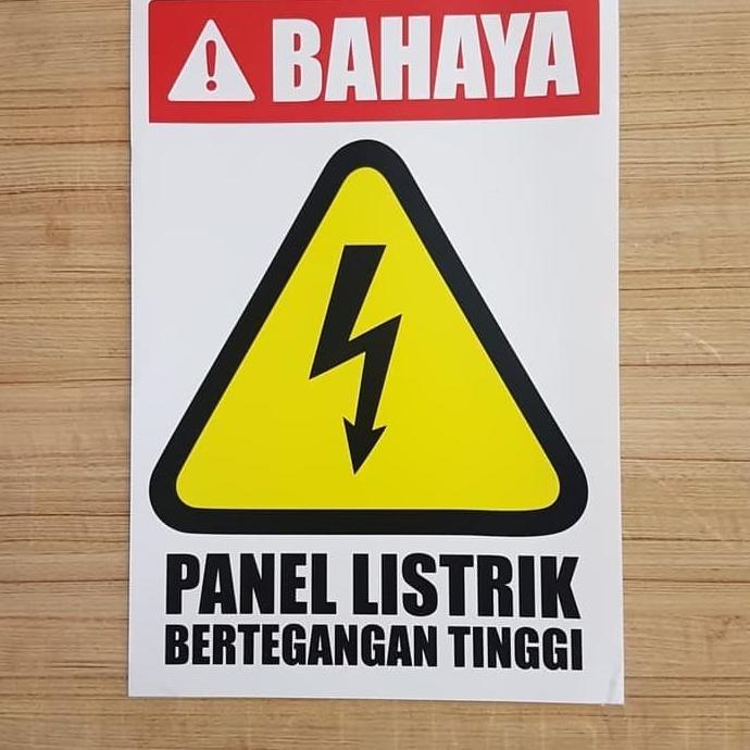 

DANGER HIGH VOLTAGE 30X20CM STICKER SIGN TEGANGAN TINGGI LABEL RAMBU ama08