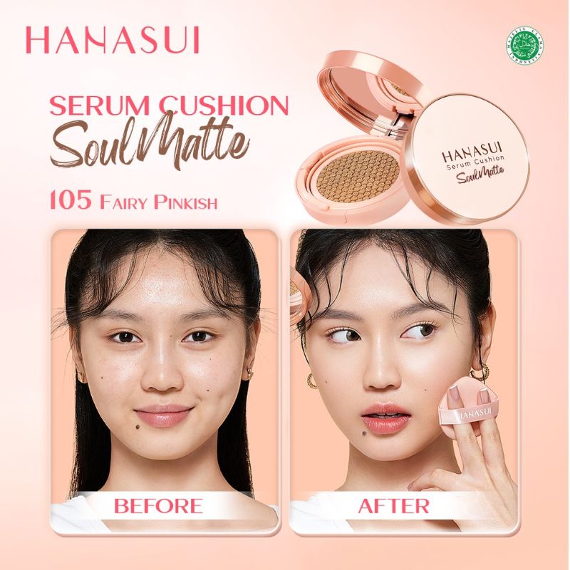 Hanasui Serum Cushion SoulMatte || Hanasui Serum Cushion SoulMatte || Hanasui Serum Cushion SoulMatte