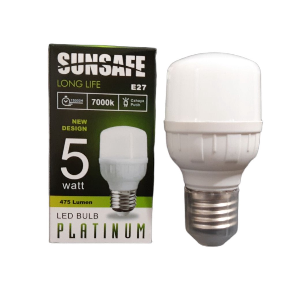 Paket 10 Pcs SUNSAFE Platinum Lampu LED Capsule 5 Watt